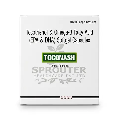 Toconash Tocotrienol & Omega-3 Softgel Capsules pack